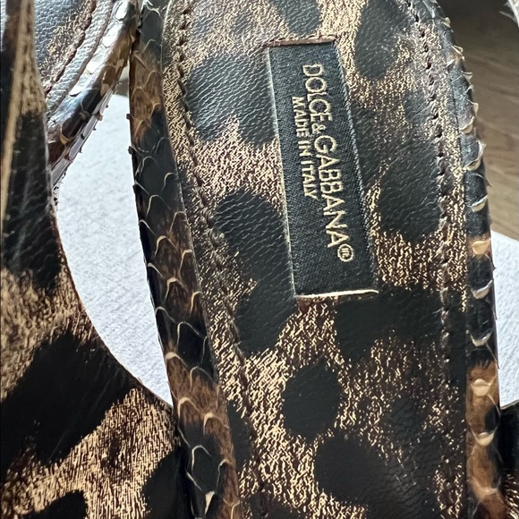 Very Sexy and Comfortable Leopard Skin Dolce and Gabbana open toe Heel.❤️❤️ - Picture 4 of 4